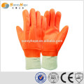 sunnyhope 3 layers liner oil Fluorescent pvc jersey gloves